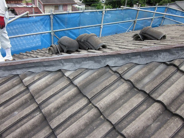 防水シートを施工